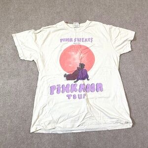 Pink Sweat$ Pink Moon Music Tour Off White T-Shirt Large Comfort Colors
